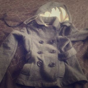 Denim blue Sweatshirt blazer